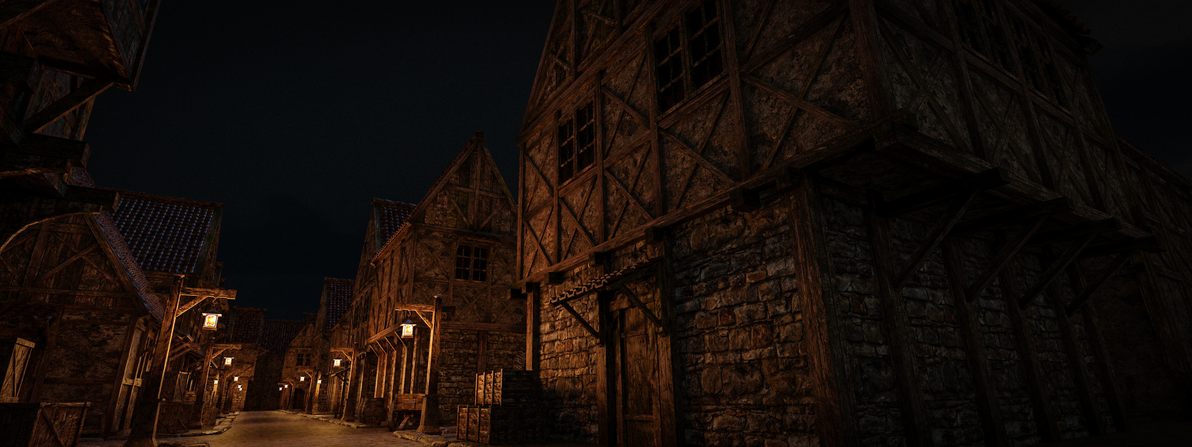 OLD MEDIEVAL BUILDING 04 Low-poly 3D model_8