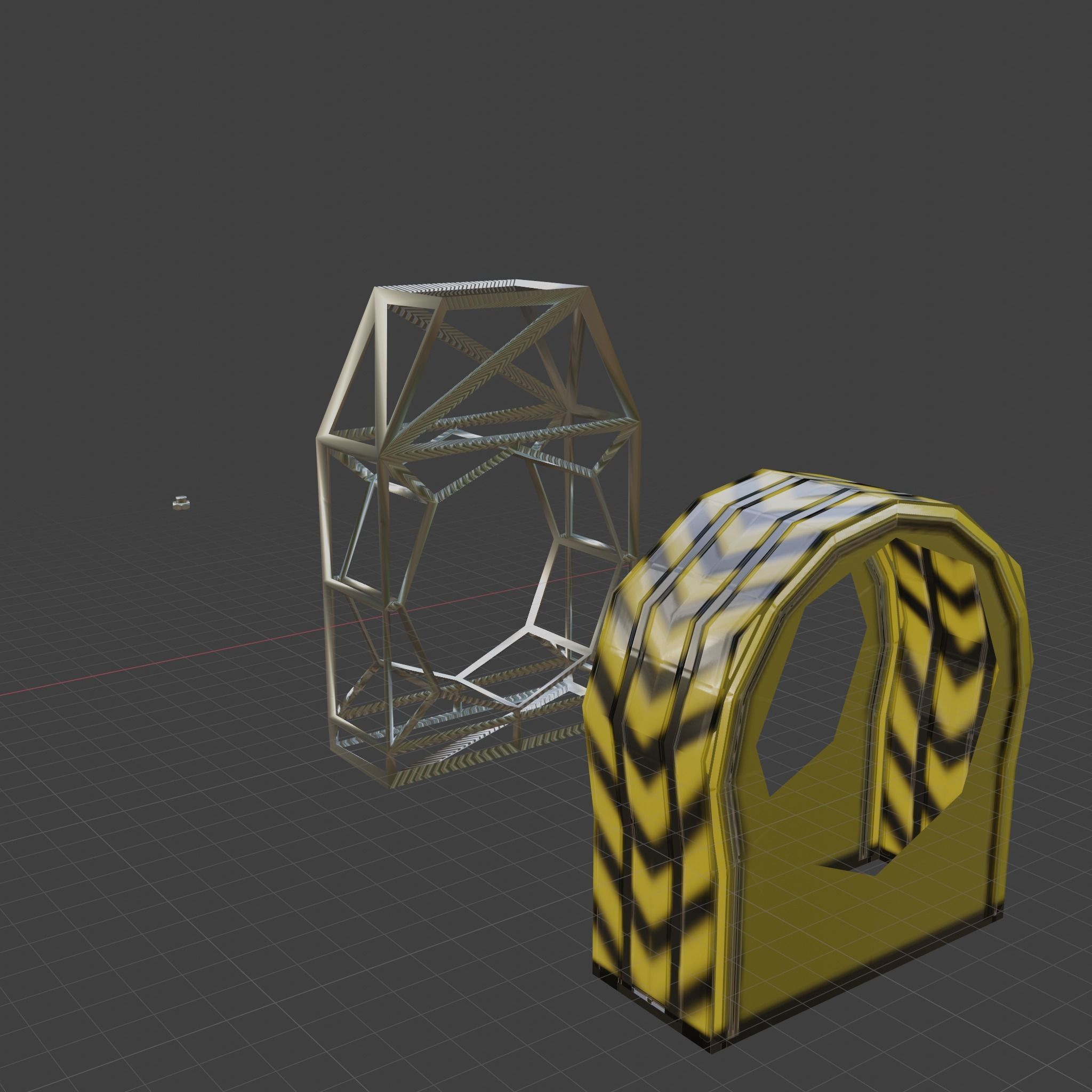 Pipes Modular Set Low-poly 3D model_6