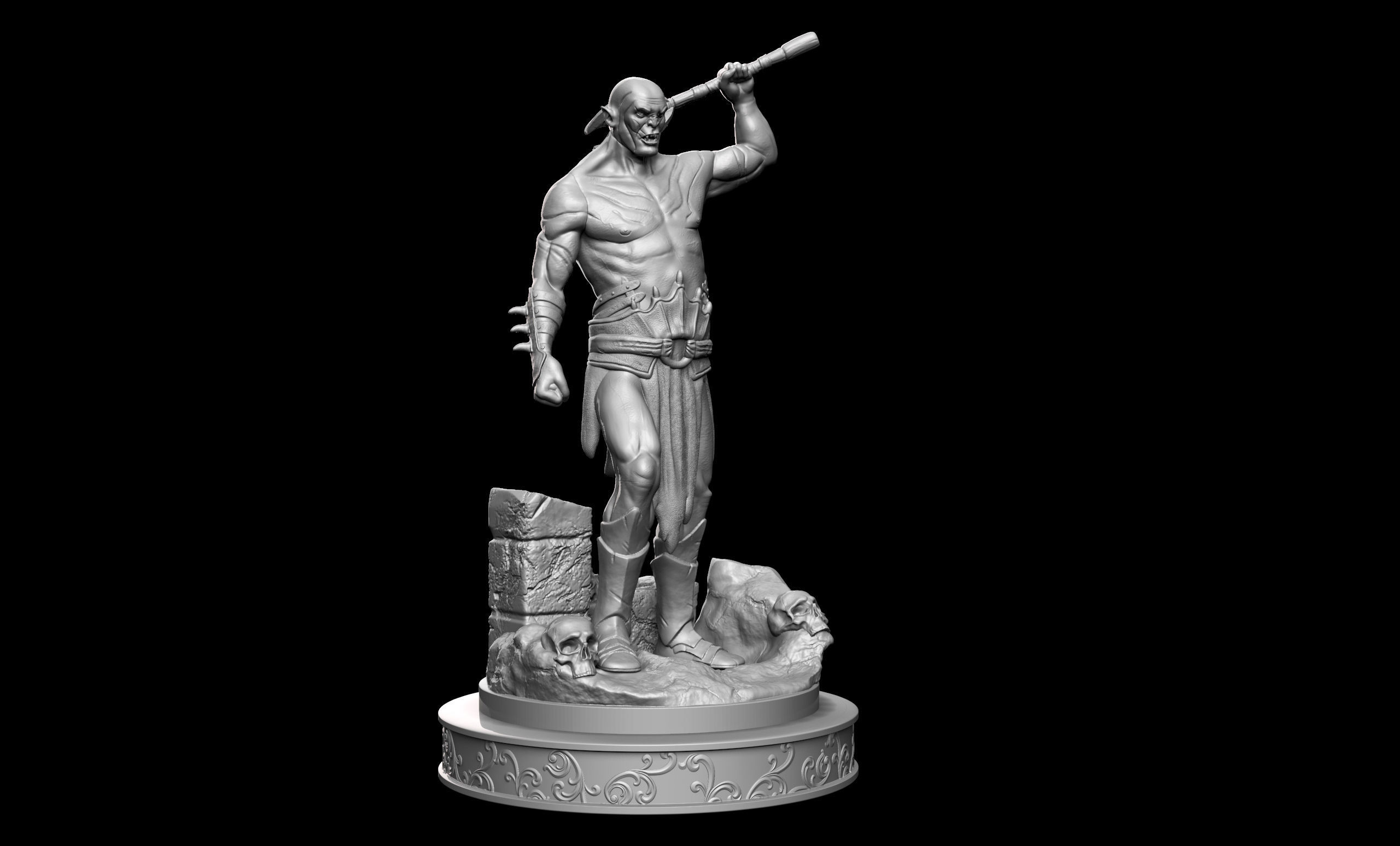Azog The Defiler Fan Art 3D print model_1