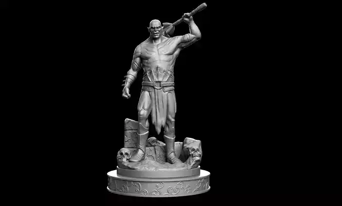 Azog The Defiler Fan Art 3D print model