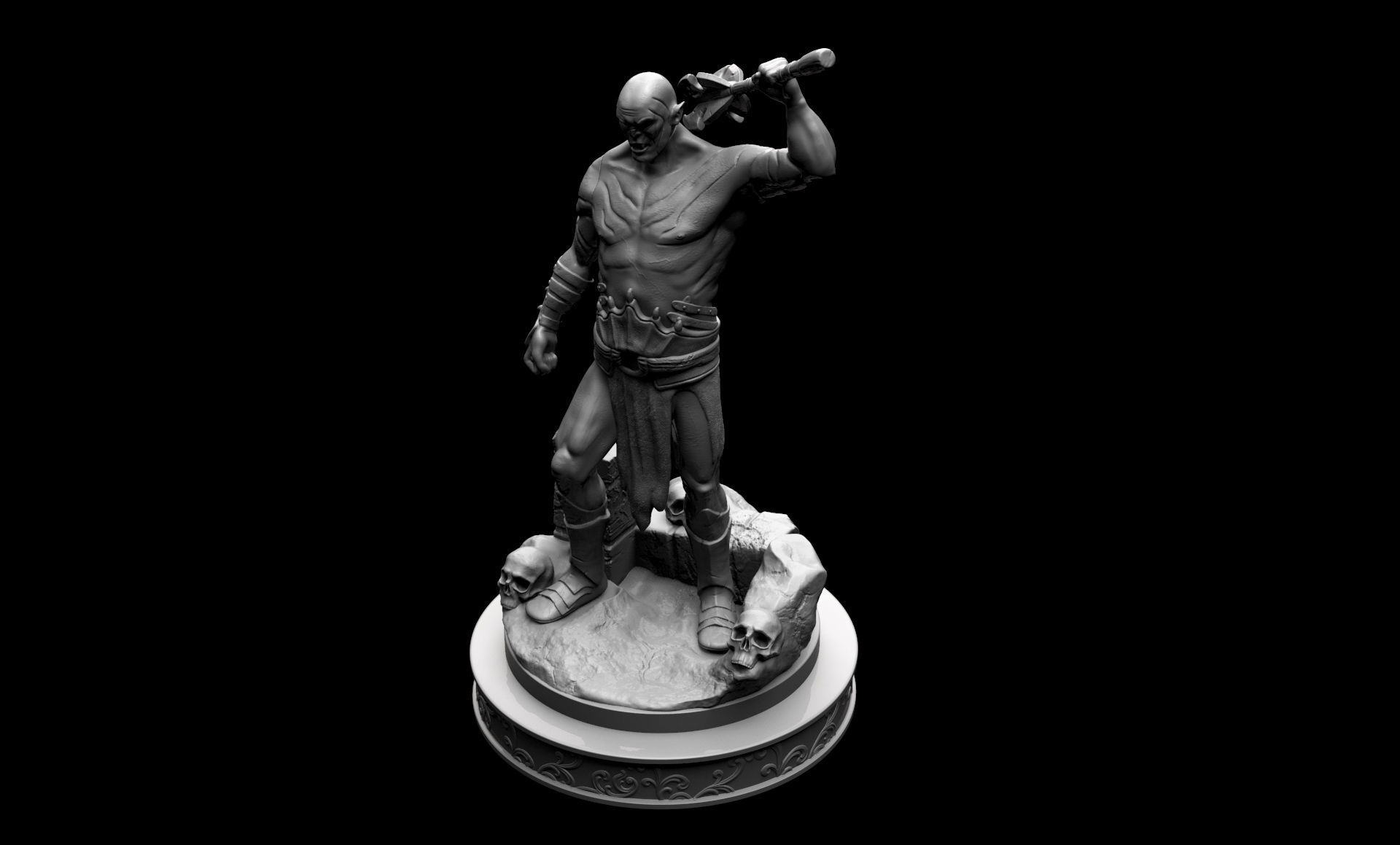 Azog The Defiler Fan Art 3D print model_4