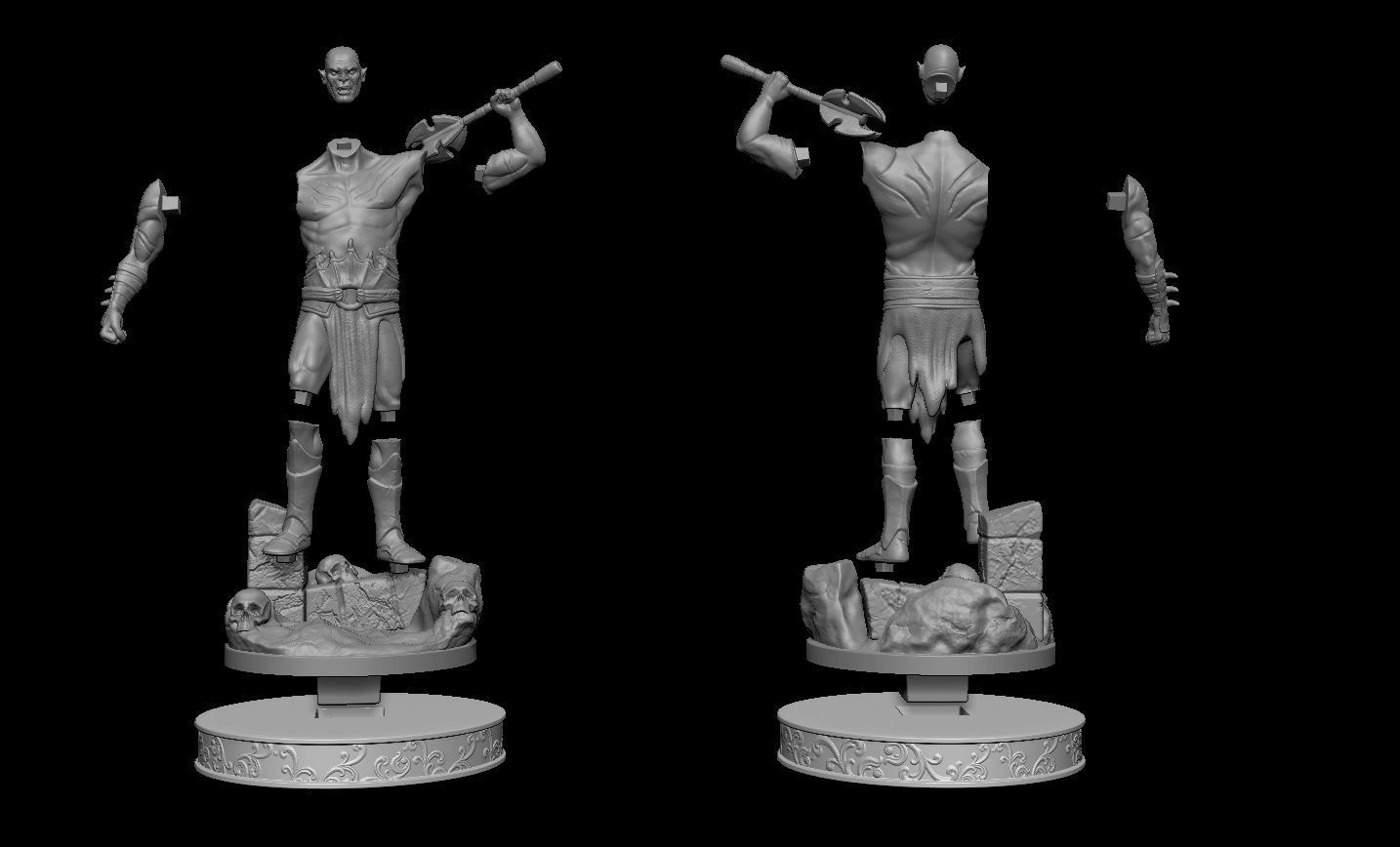 Azog The Defiler Fan Art 3D print model_7