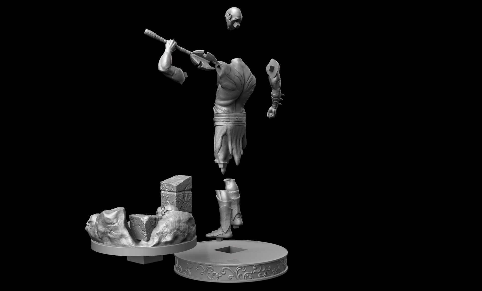 Azog The Defiler Fan Art 3D print model_5