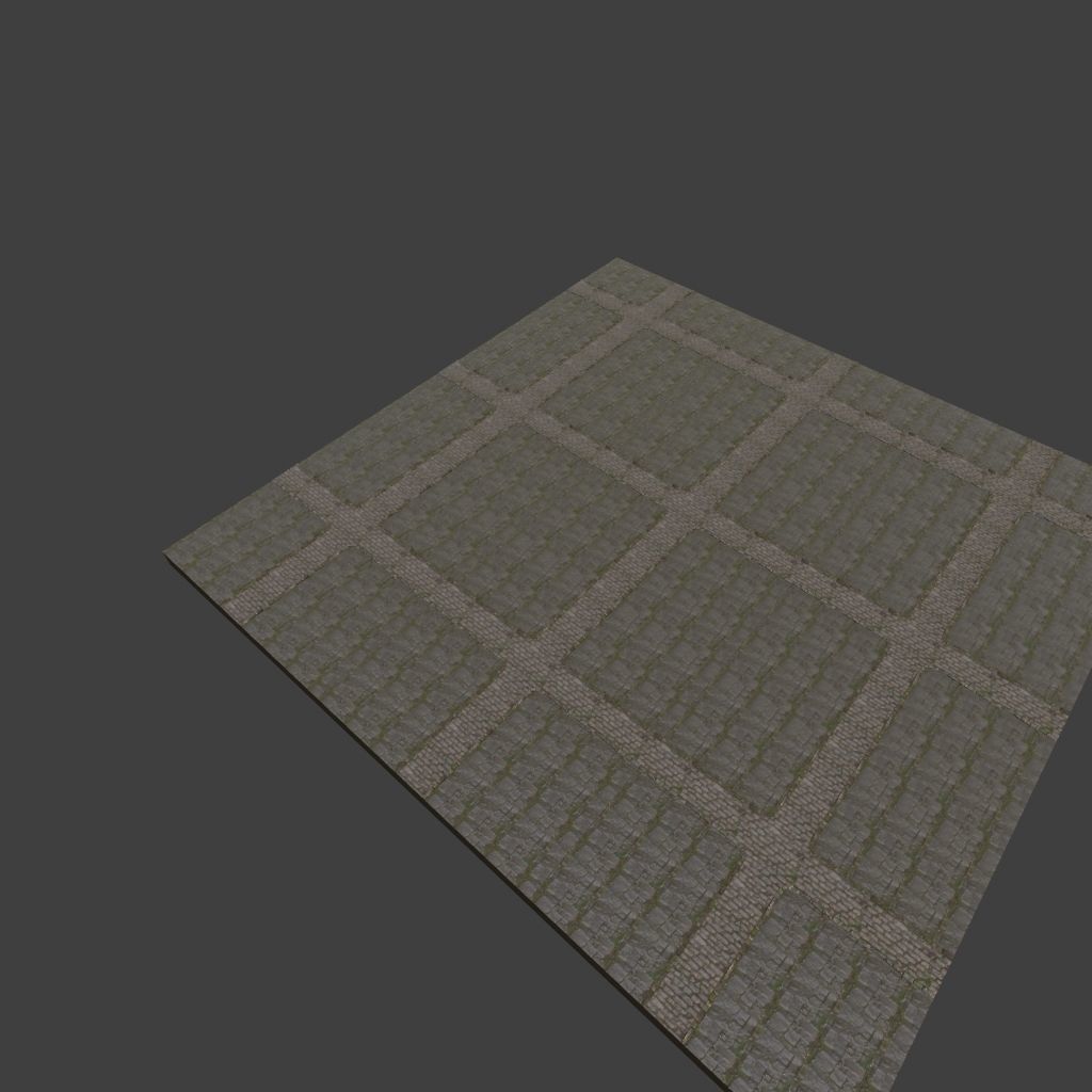 OLD MEDIEVAL PROPS ASSET AND GROUND TILEABLE Low-poly 3D model_14