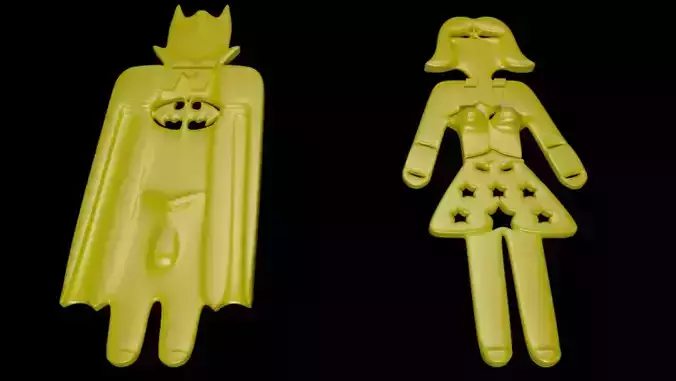 Restroom plate Free 3D print model