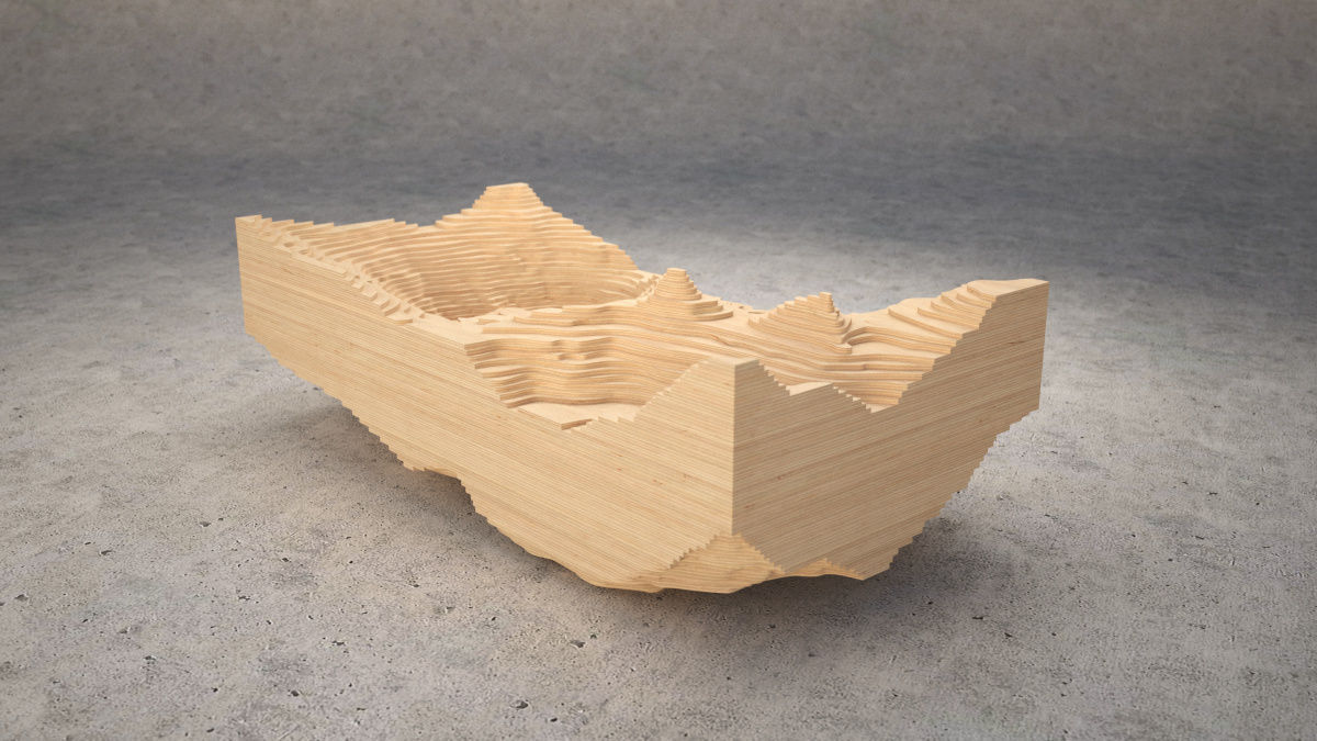 Abyss Glass Table 3D model_3