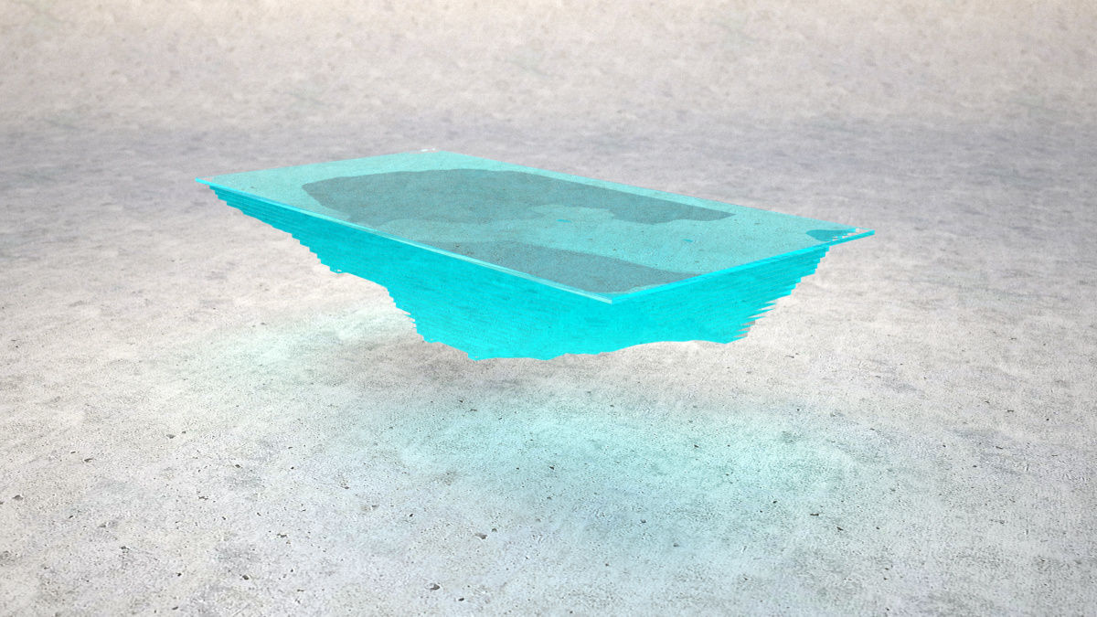 Abyss Glass Table 3D model_4