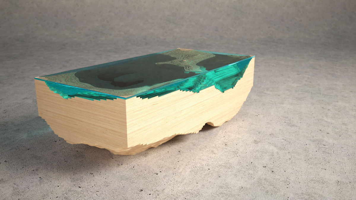 Abyss Glass Table 3D model_1