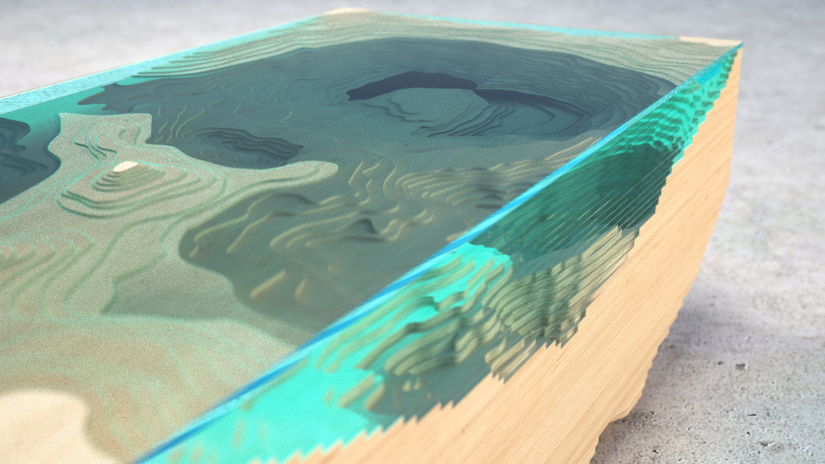 Abyss Glass Table 3D model_5
