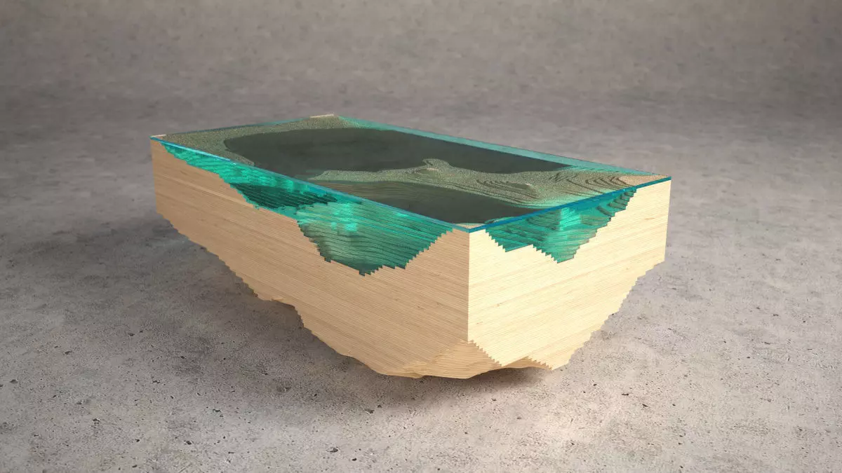 Abyss Glass Table 3D model_0