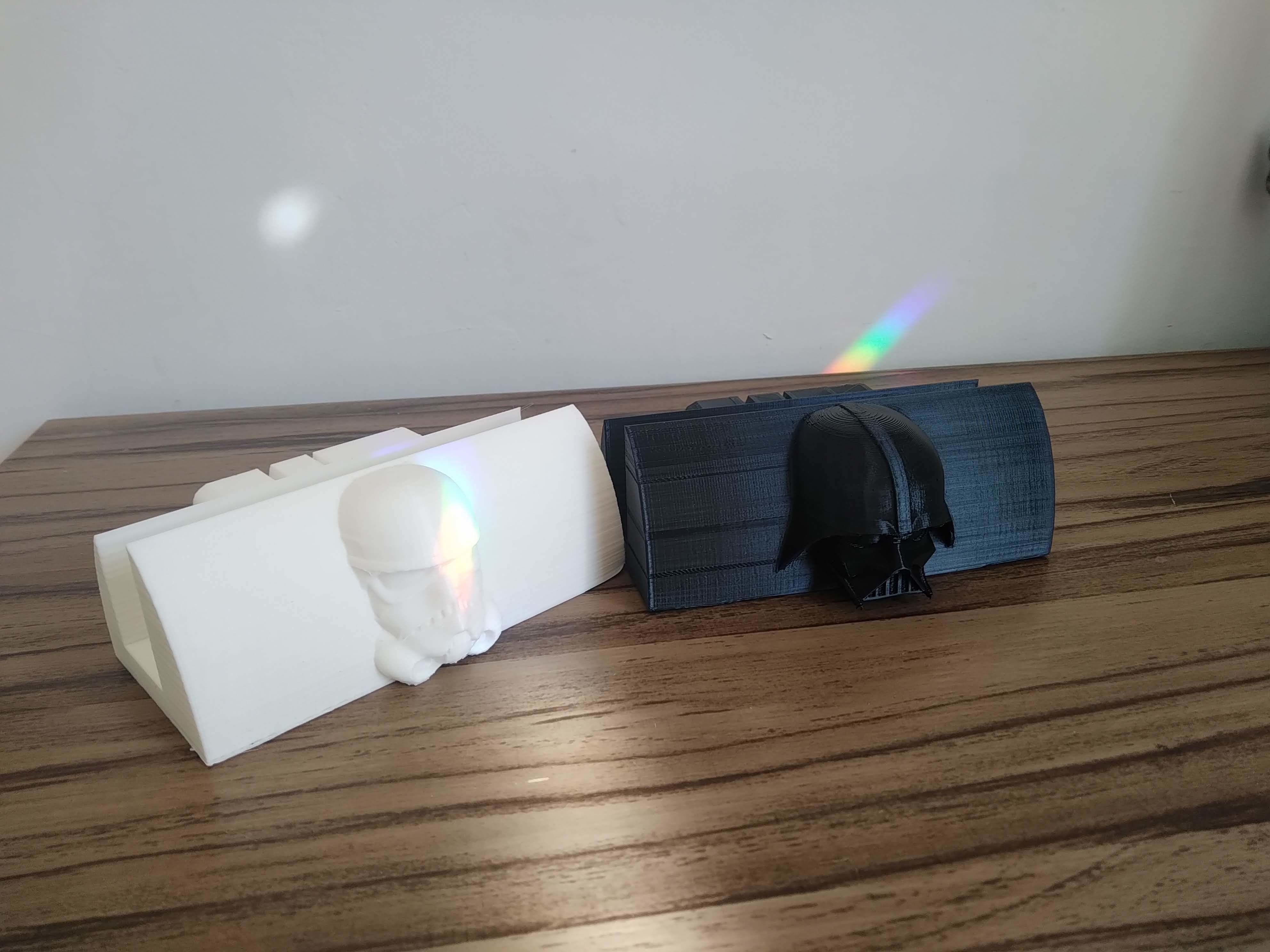 Starwars darthvader or stormtrooper laptop adjustable stand 3D print model_3