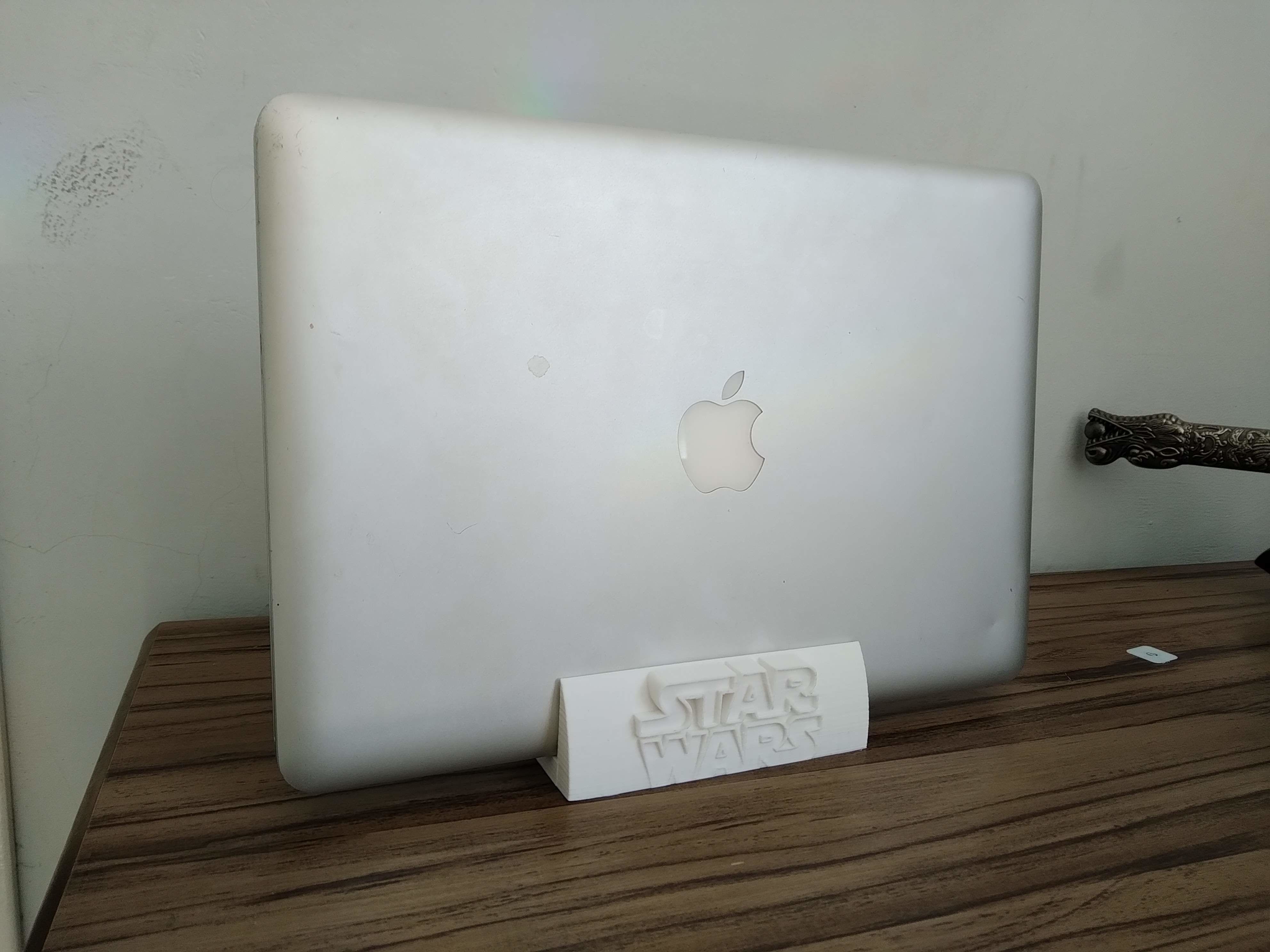 Starwars darthvader or stormtrooper laptop adjustable stand 3D print model_2