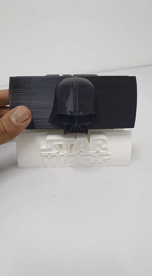 Starwars darthvader or stormtrooper laptop adjustable stand 3D print model_0