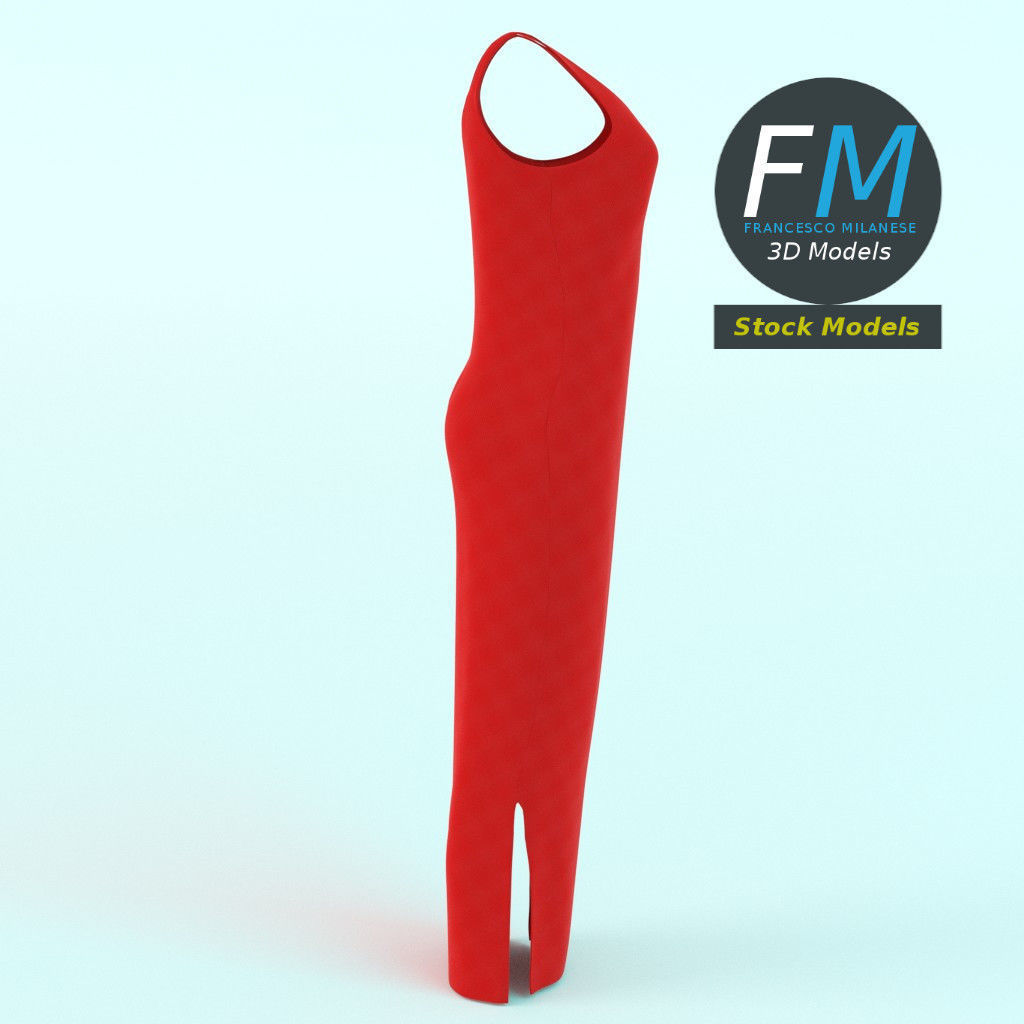 Dress 3D model_4