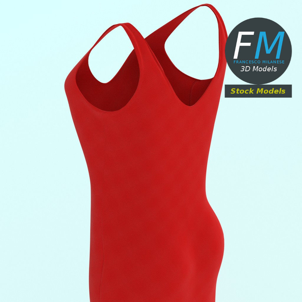 Dress 3D model_5