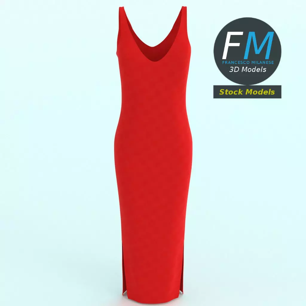 Dress 3D model_0