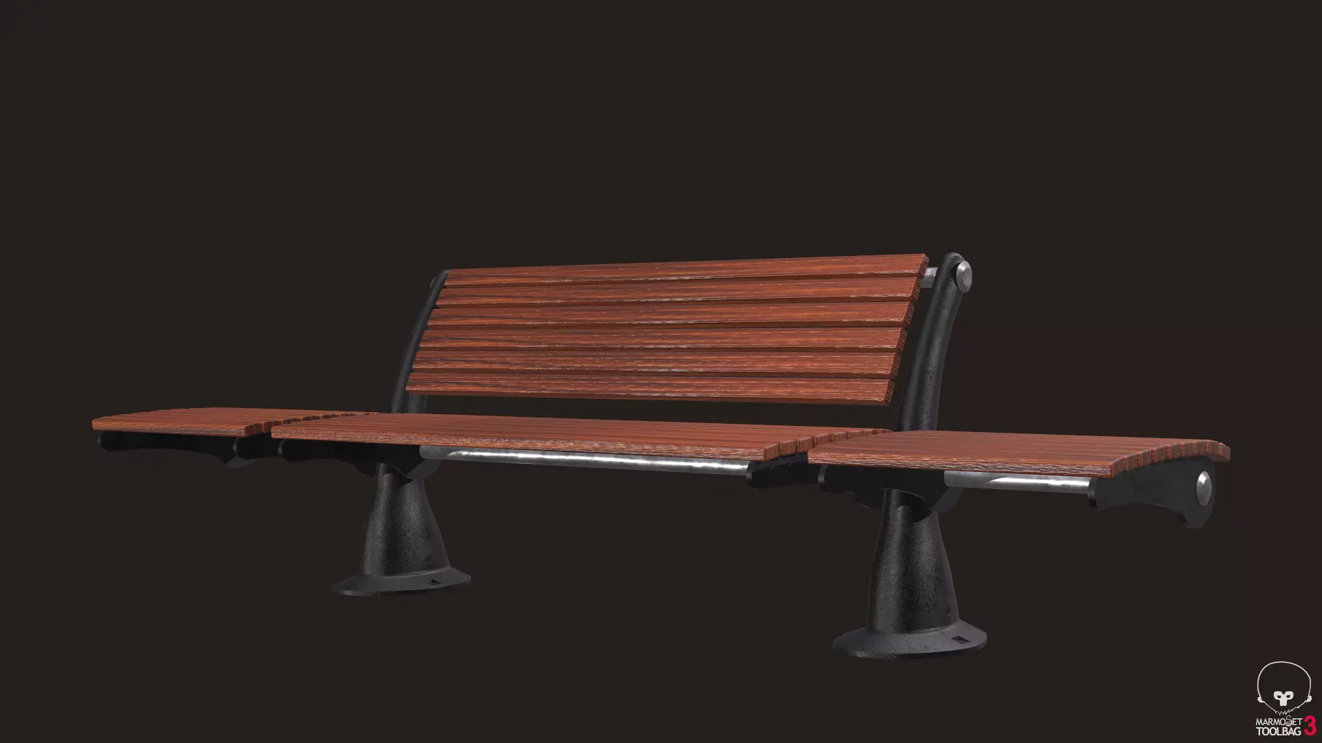 Bench park Free 3D model