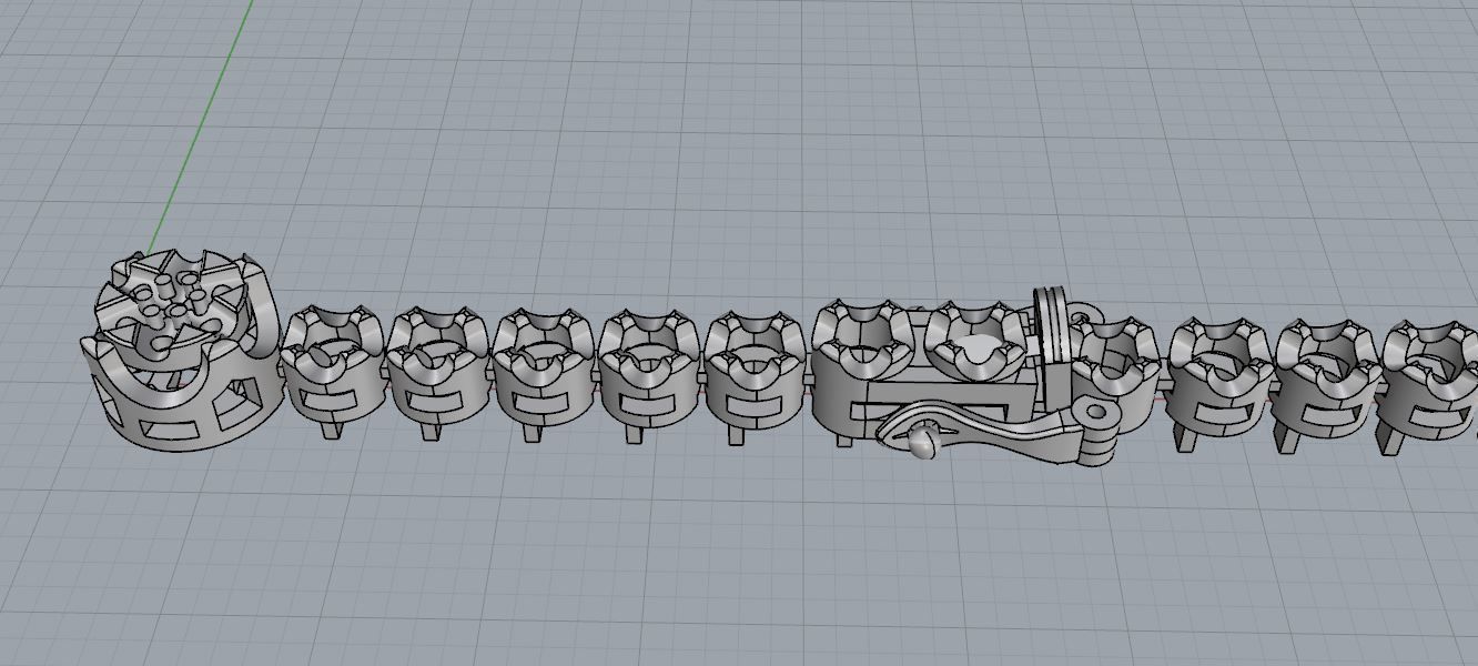 Tennis Bracelet 3D print model_5