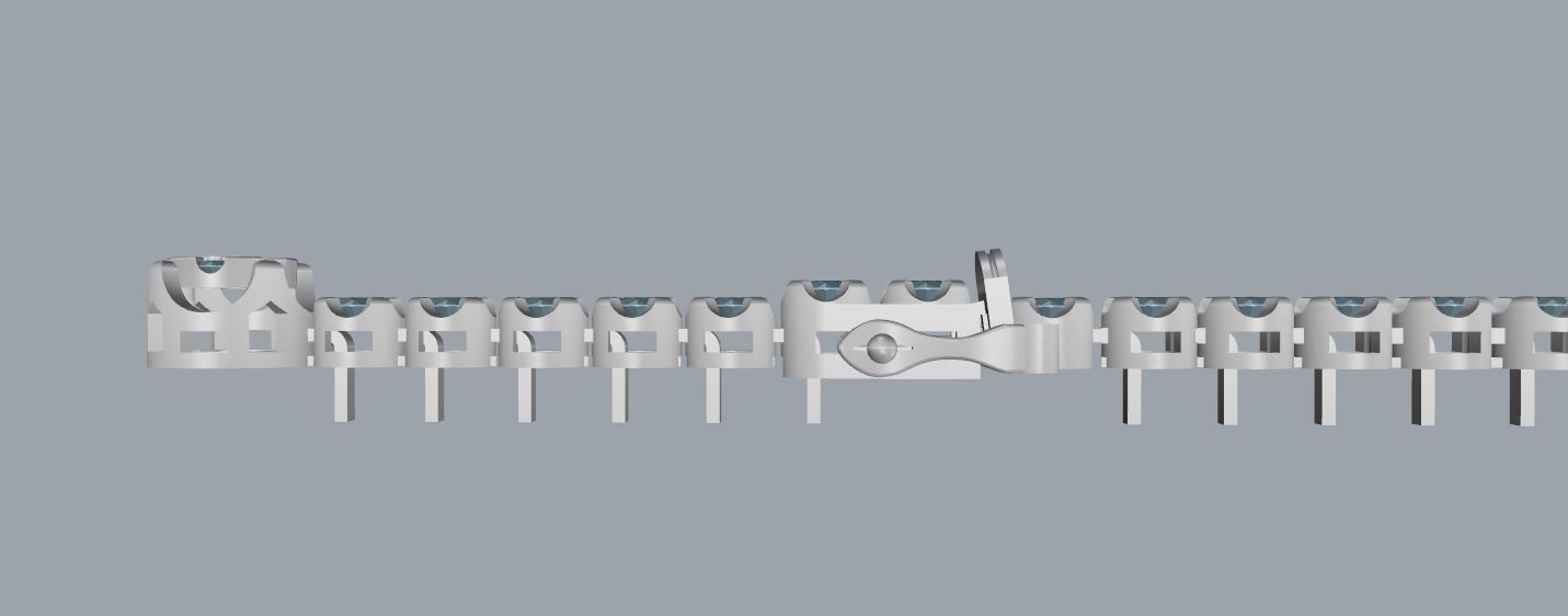 Tennis Bracelet 3D print model_9