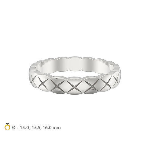 N071 wedding ring mini 3D print model