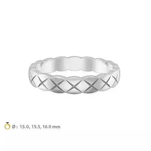 N071 wedding ring mini 3D print model