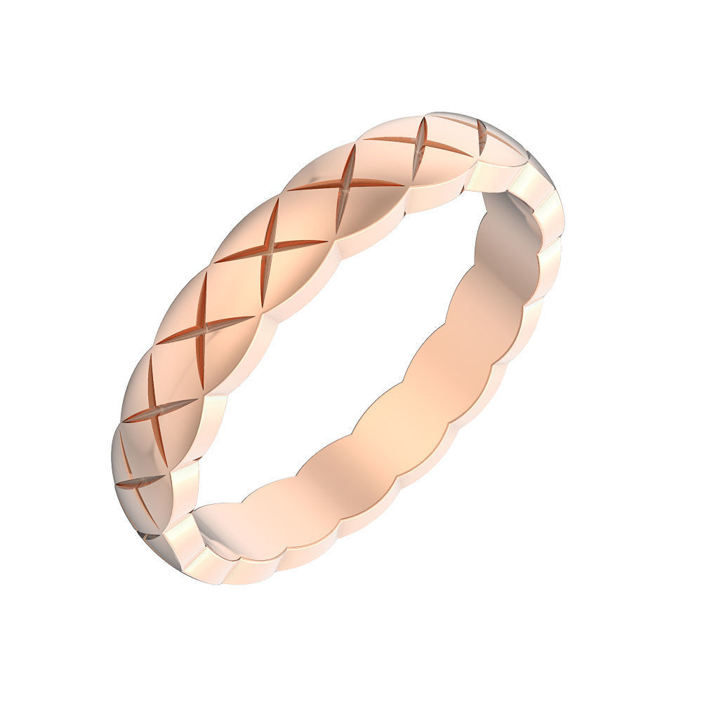N071 wedding ring mini 3D print model_5