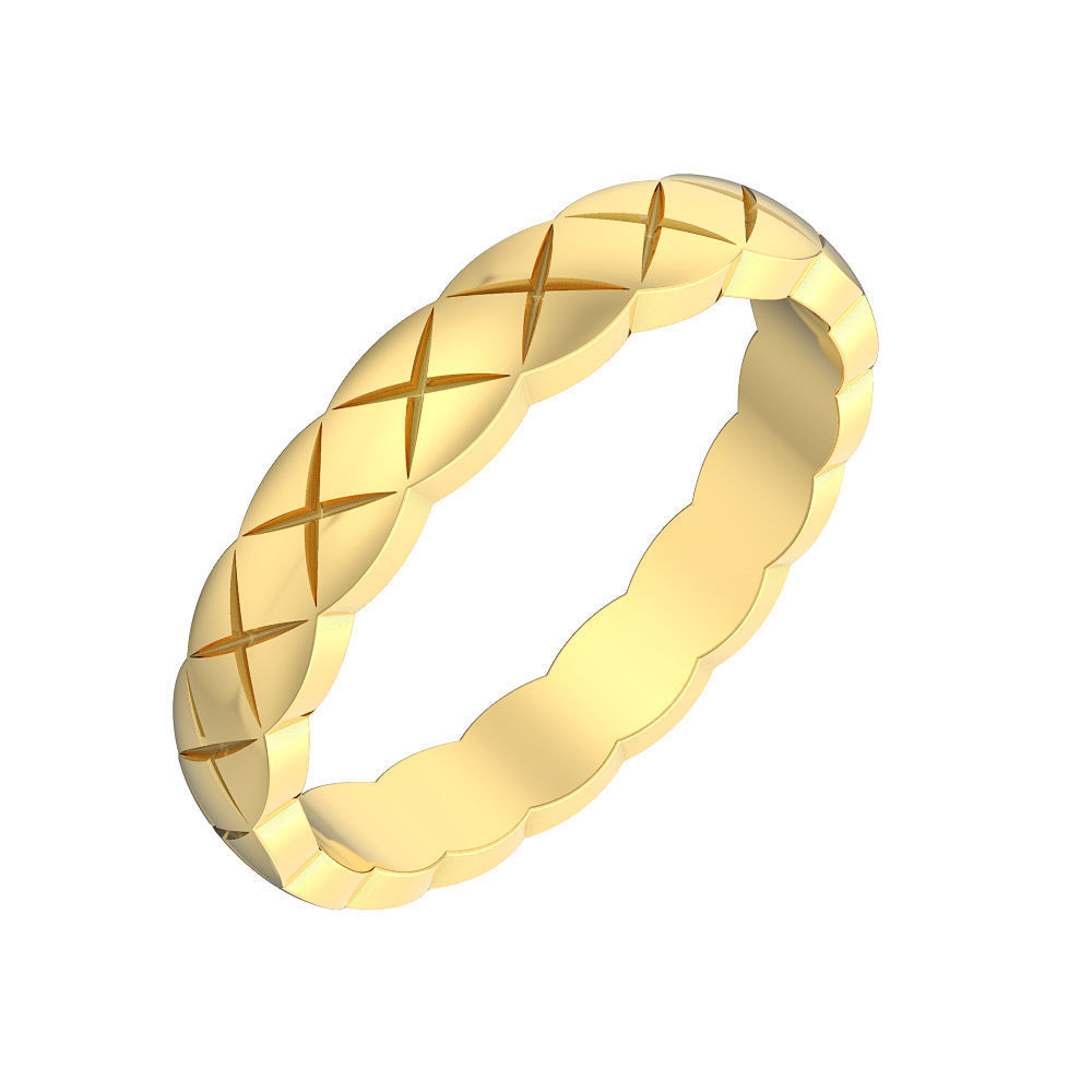 N071 wedding ring mini 3D print model_6