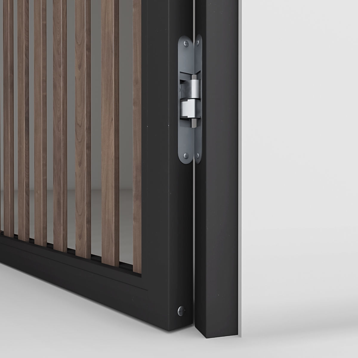 Aluminium door 2 3D model_2
