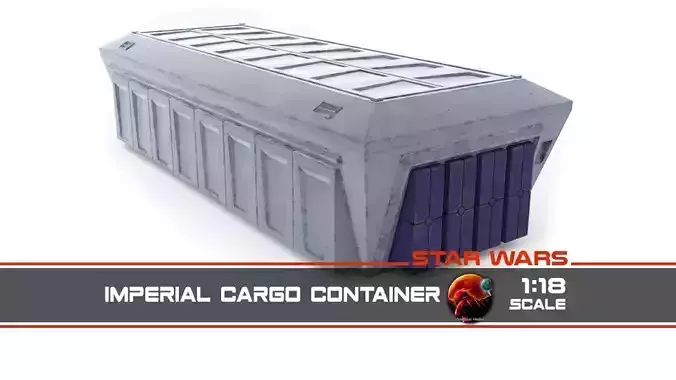 Imperial Cargo Container 1-18 scale Kenner Hasbro 3D print model
