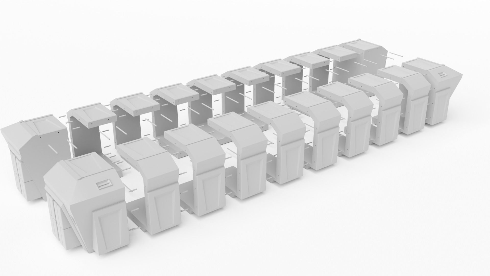 Imperial Cargo Container 1-18 scale Kenner Hasbro 3D print model_11