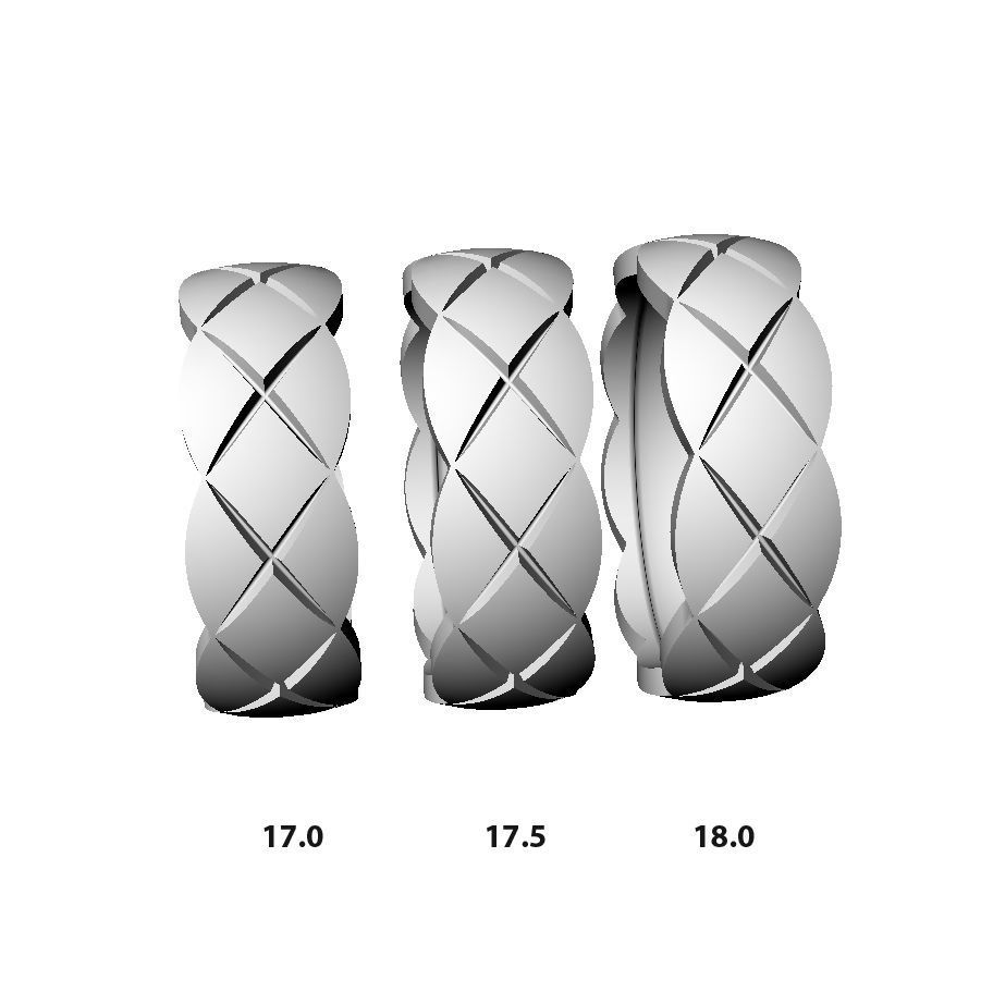 N069 Wedding ring 3D print model_7