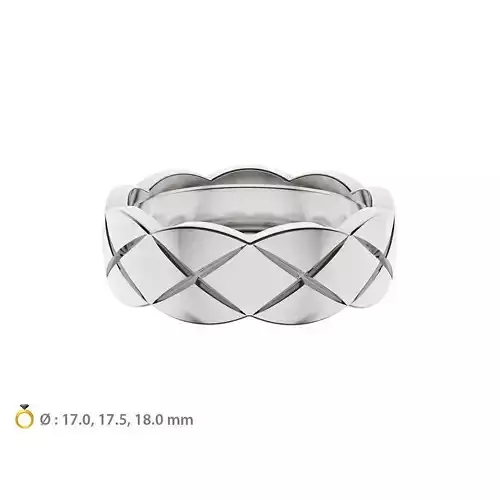 N069 Wedding ring 3D print model