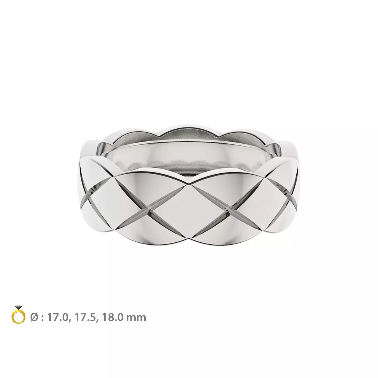 N069 Wedding ring 3D print model_0