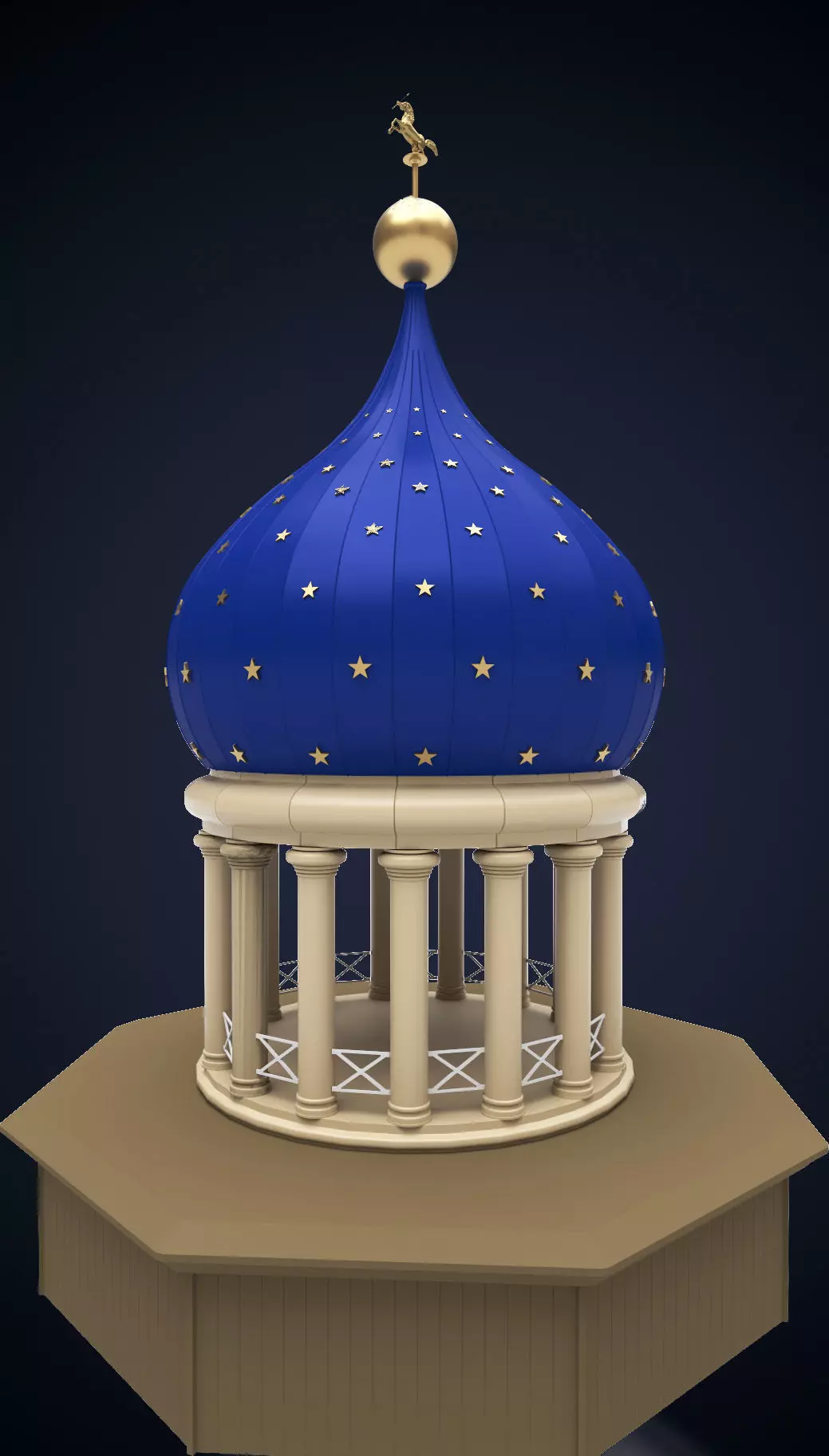 Colt armory dome- 3d model 3D model_0