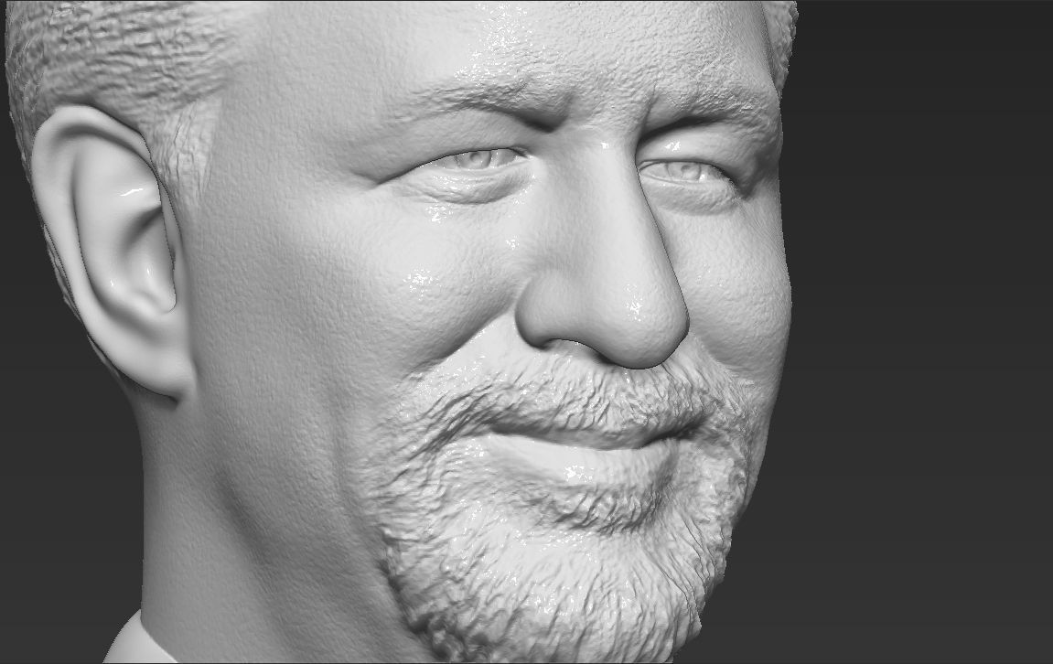 Steven Spielberg bust 3D printing ready stl obj formats 3D print model_17