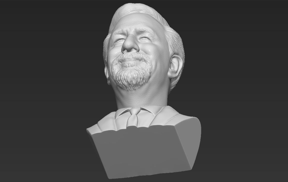 Steven Spielberg bust 3D printing ready stl obj formats 3D print model_23