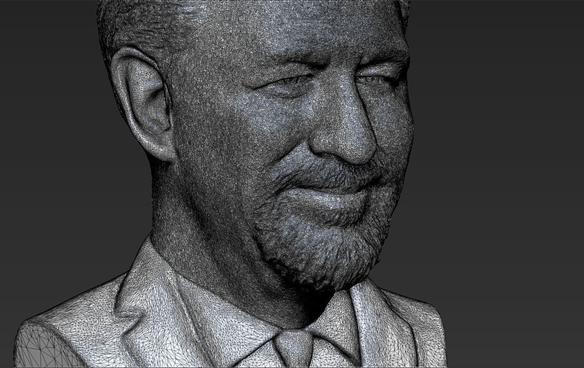 Steven Spielberg bust 3D printing ready stl obj formats 3D print model_28