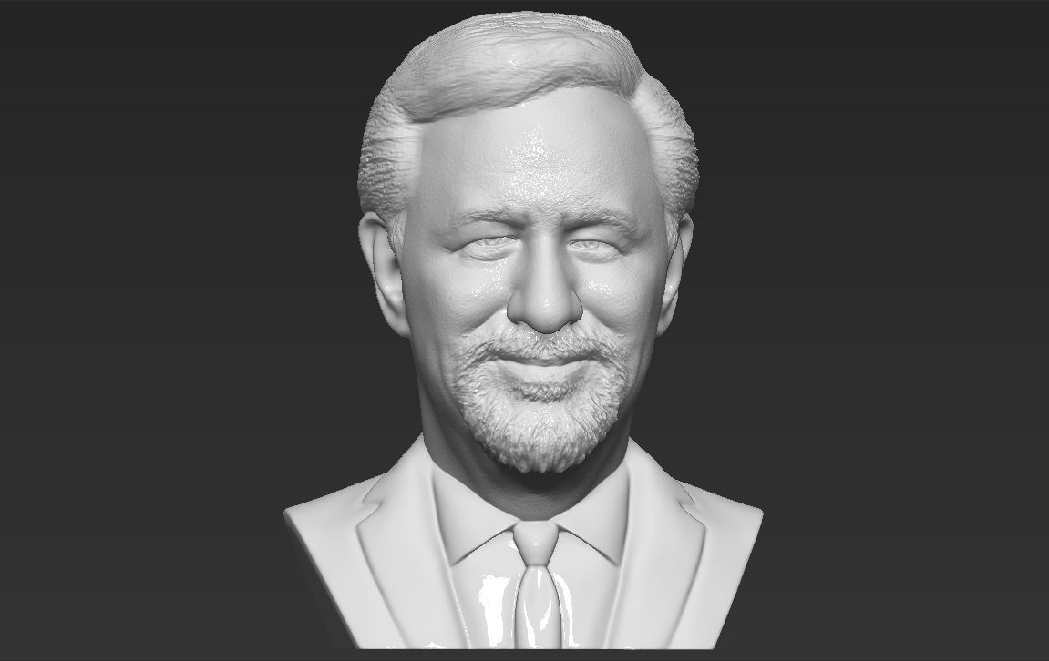 Steven Spielberg bust 3D printing ready stl obj formats 3D print model_11