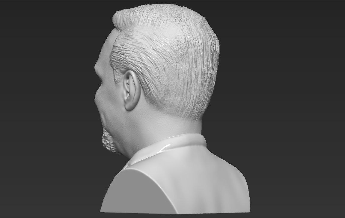Steven Spielberg bust 3D printing ready stl obj formats 3D print model_5