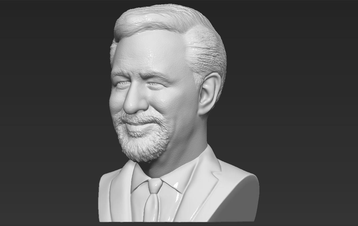 Steven Spielberg bust 3D printing ready stl obj formats 3D print model_2