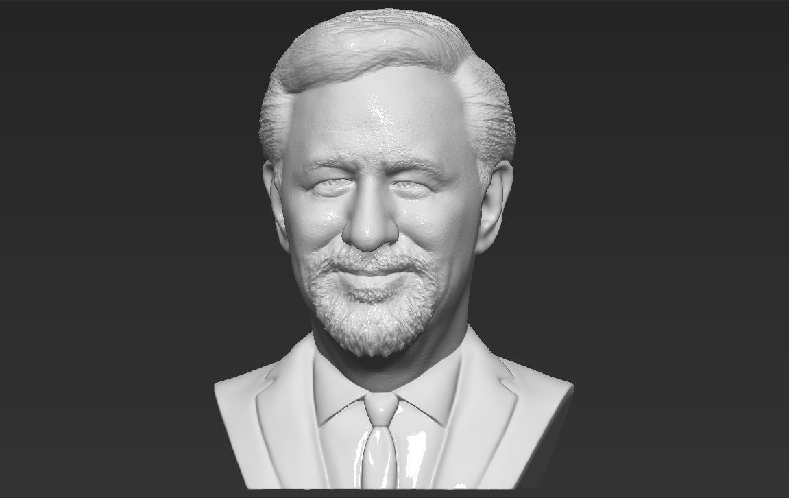 Steven Spielberg bust 3D printing ready stl obj formats 3D print model_1