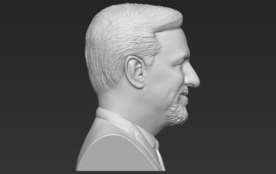 Steven Spielberg bust 3D printing ready stl obj formats 3D print model_8
