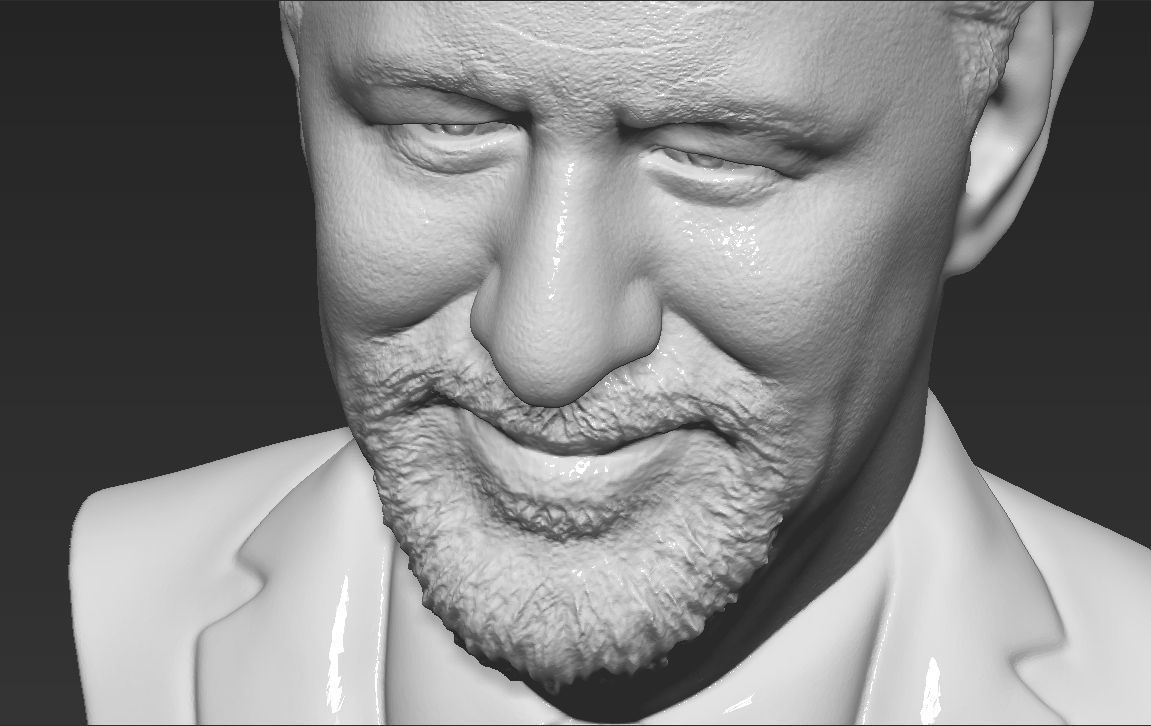 Steven Spielberg bust 3D printing ready stl obj formats 3D print model_19