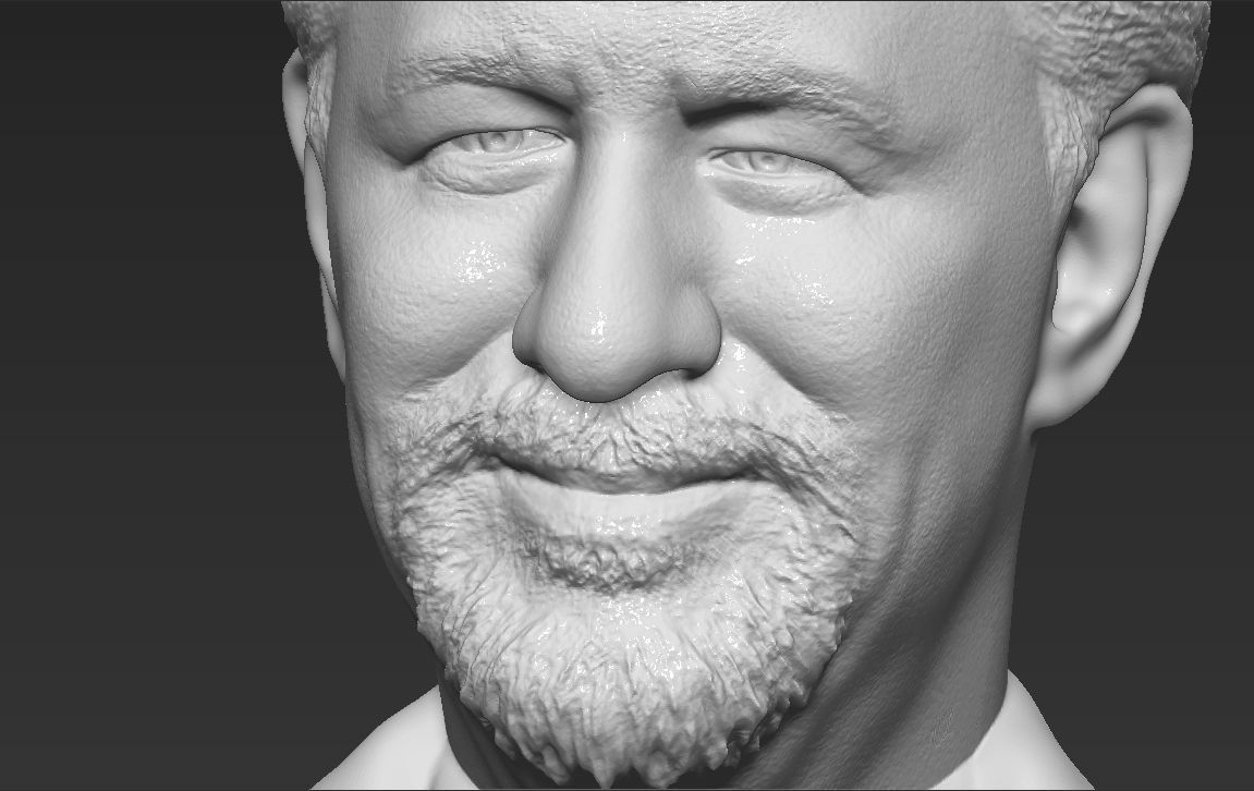 Steven Spielberg bust 3D printing ready stl obj formats 3D print model_18