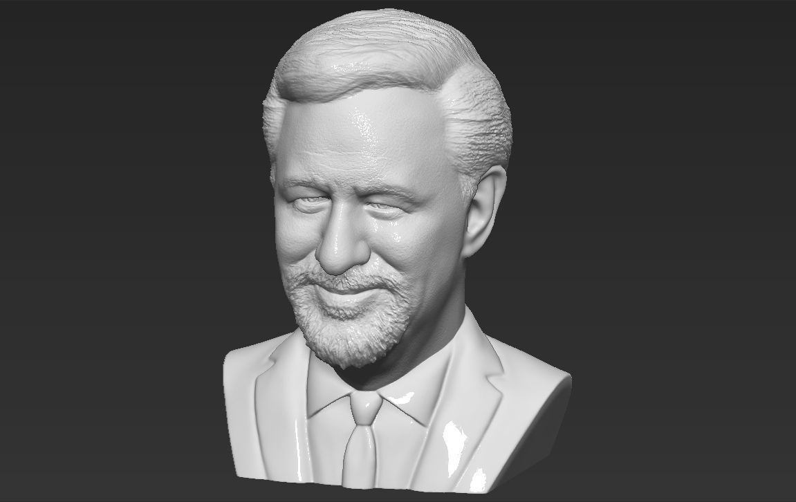 Steven Spielberg bust 3D printing ready stl obj formats 3D print model_13