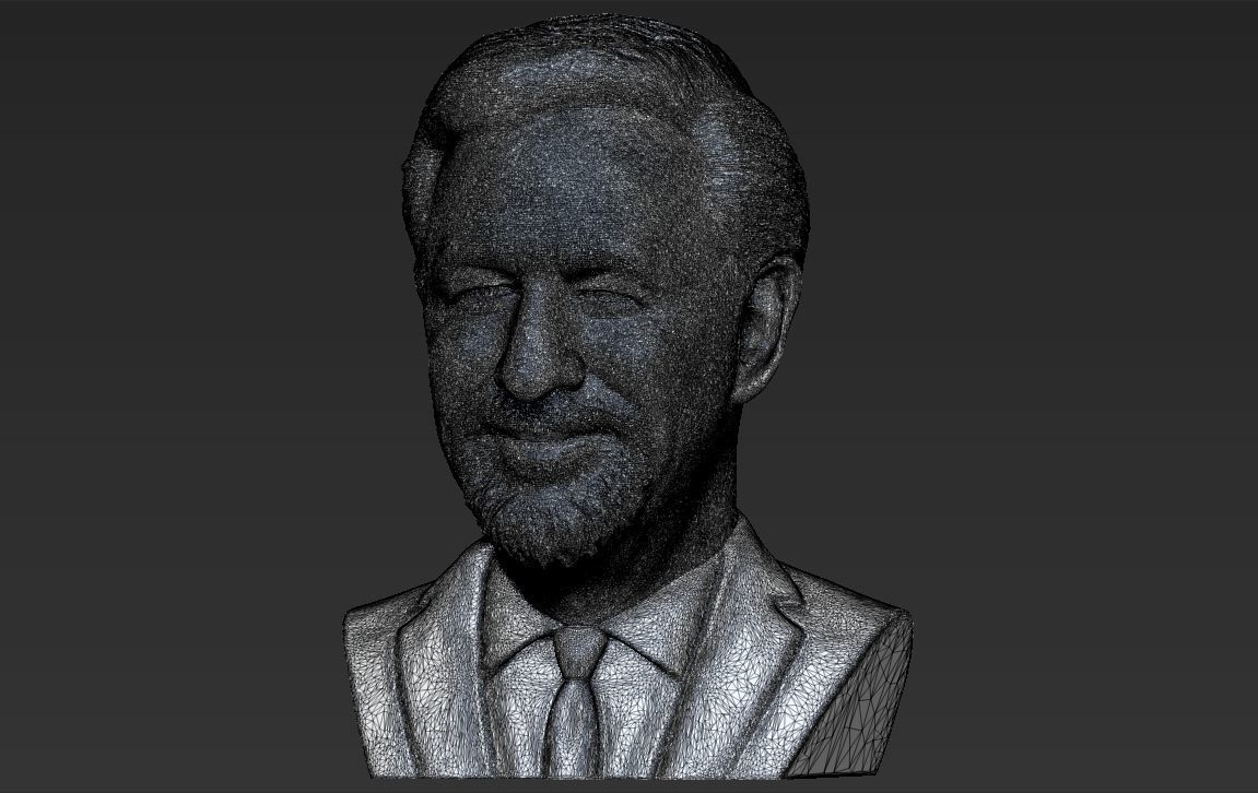 Steven Spielberg bust 3D printing ready stl obj formats 3D print model_26