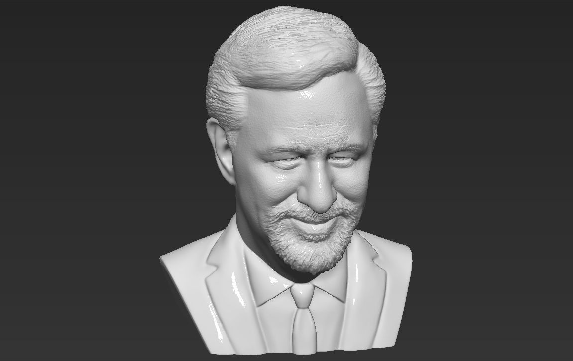 Steven Spielberg bust 3D printing ready stl obj formats 3D print model_12