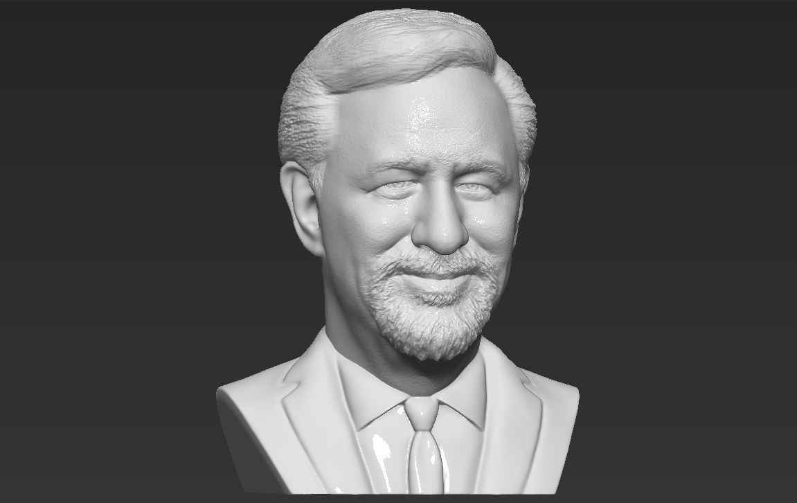 Steven Spielberg bust 3D printing ready stl obj formats 3D print model_10
