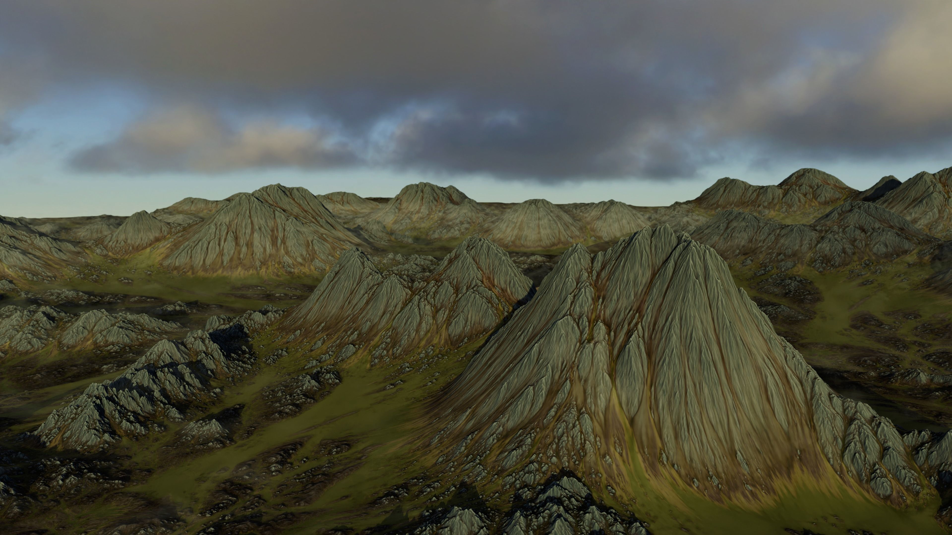 Alpine Landscape -  Low-poly 3D model_7