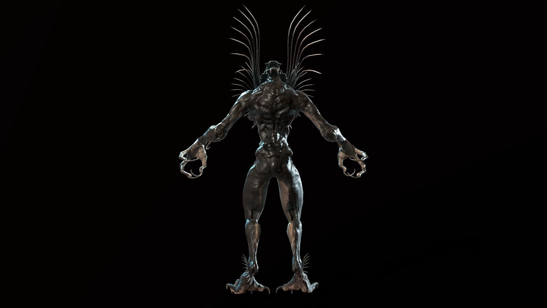 Swamp Monster Low-poly 3D model_6